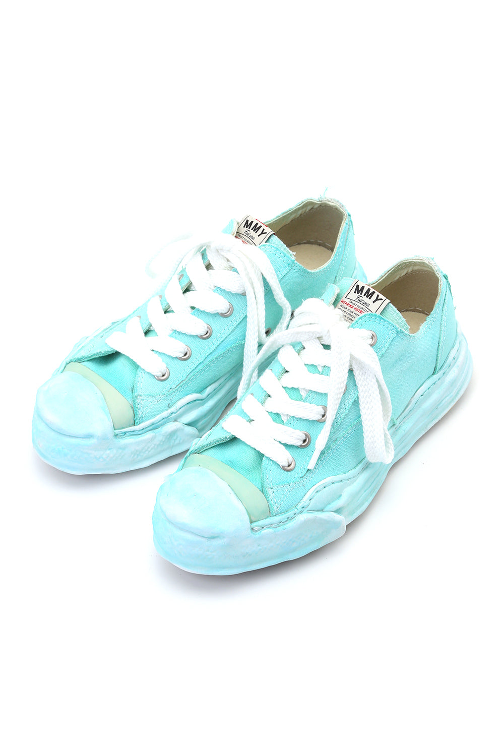 Original sole Toe cap sneaker LOW over dyed Emerald