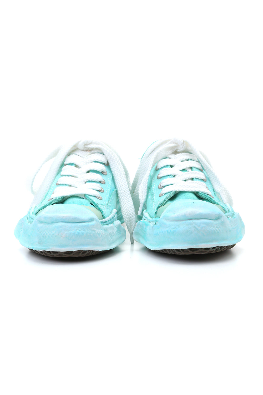 Original sole Toe cap sneaker LOW over dyed Emerald