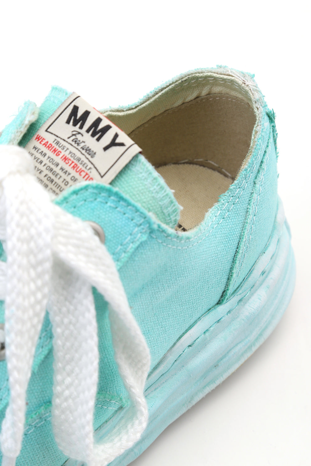 Original sole Toe cap sneaker LOW over dyed Emerald
