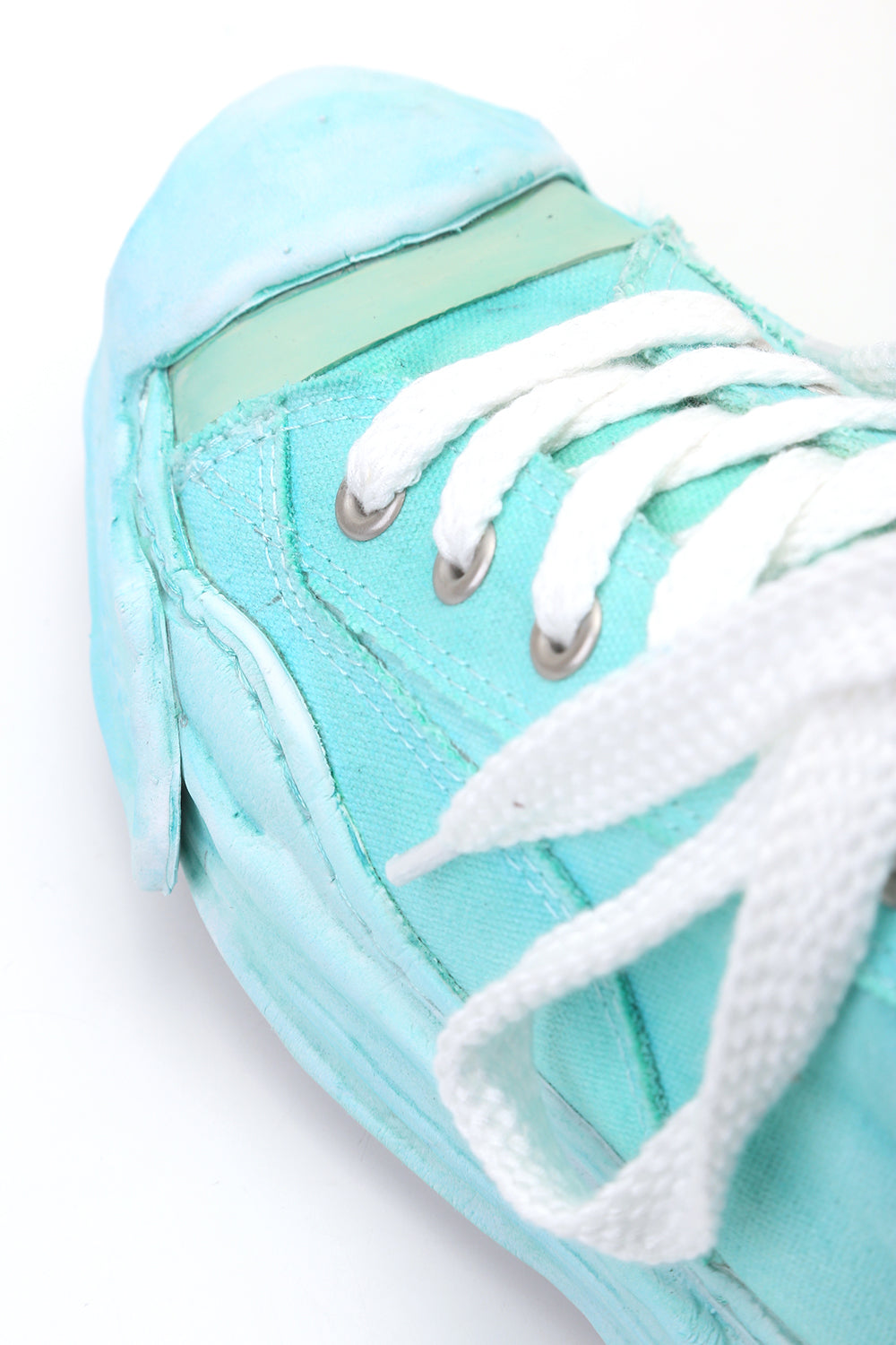 Original sole Toe cap sneaker LOW over dyed Emerald