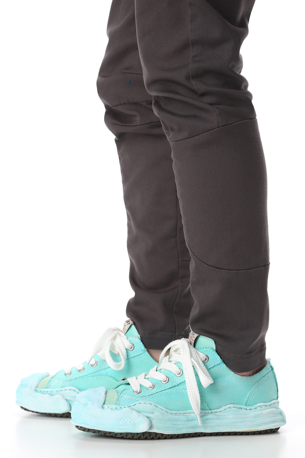 Original sole Toe cap sneaker LOW over dyed Emerald