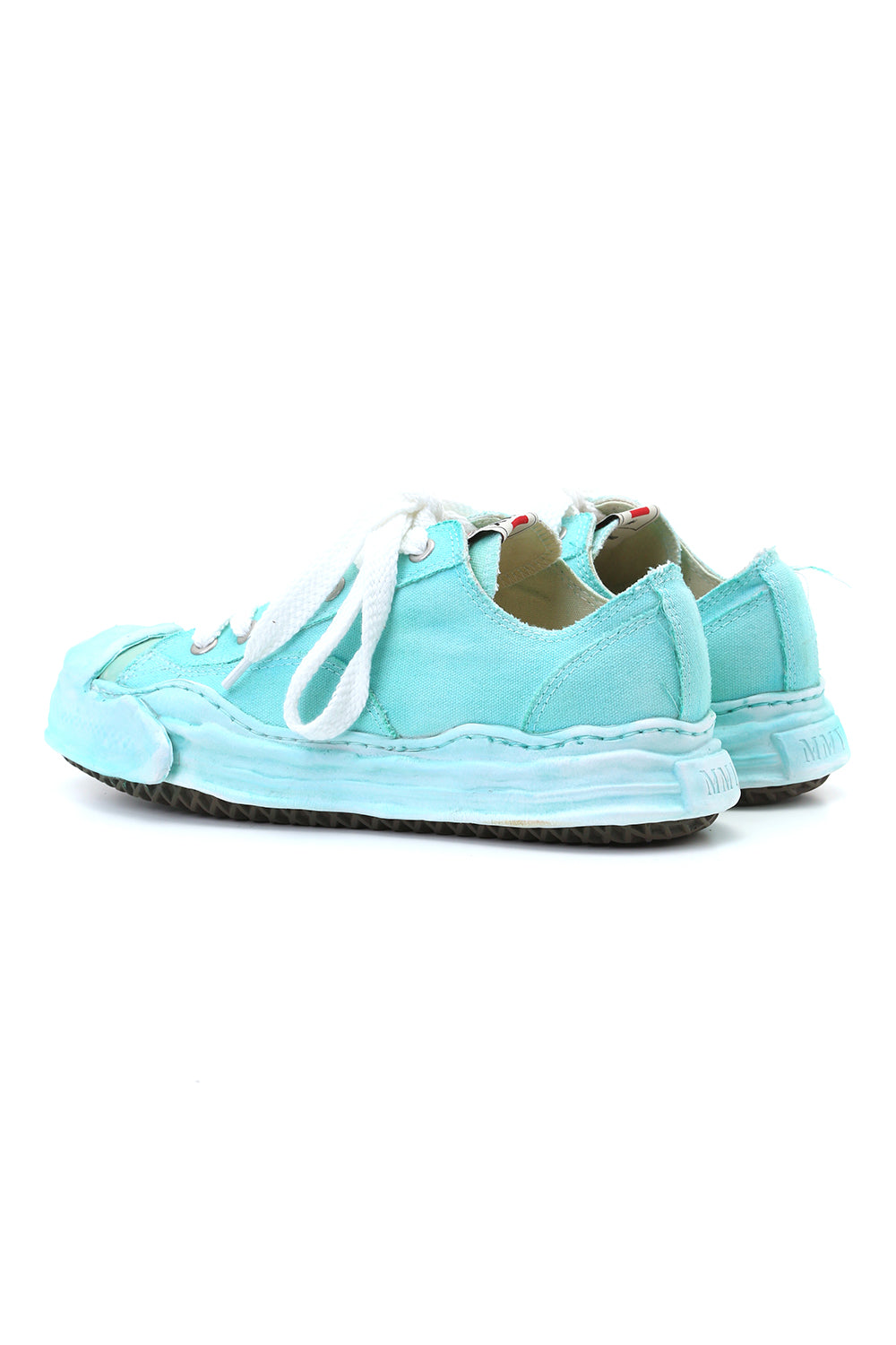 Original sole Toe cap sneaker LOW over dyed Emerald