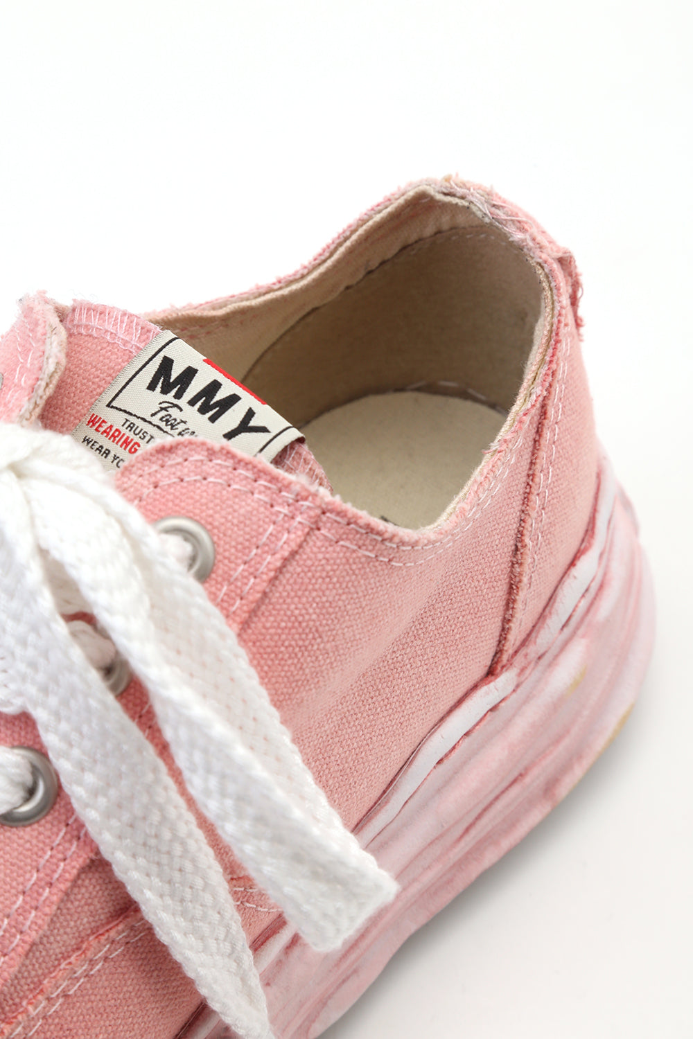 Original sole Toe cap sneaker LOW over dyed Pink