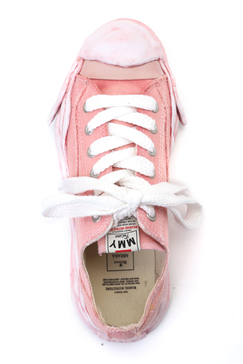 Original sole Toe cap sneaker LOW over dyed Pink