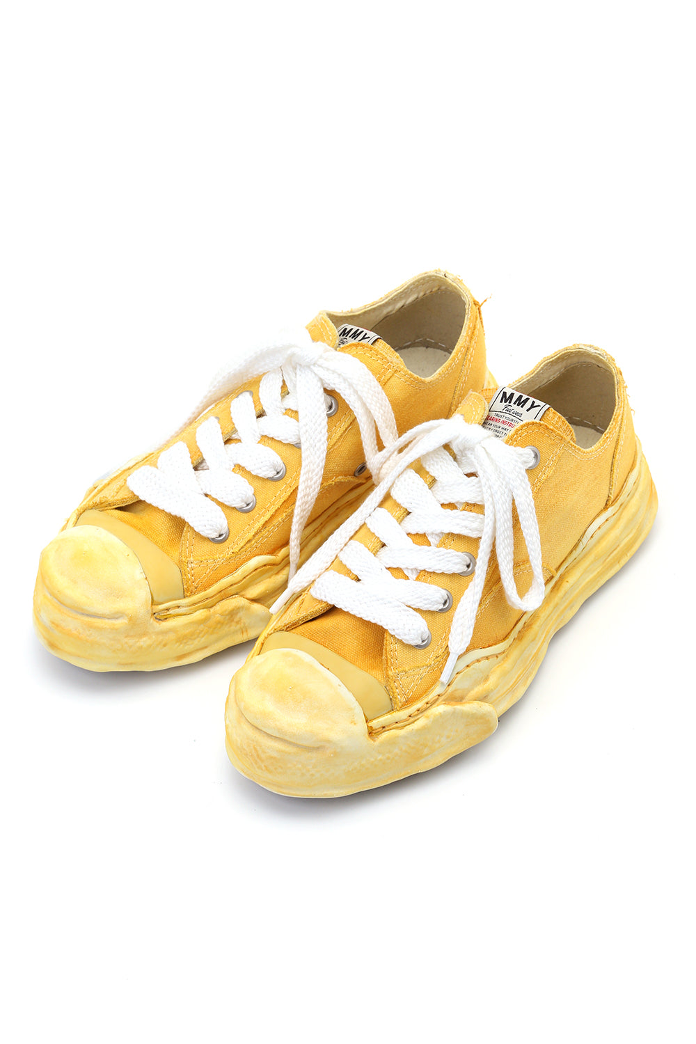 Original sole Toe cap sneaker LOW over dyed Yellow