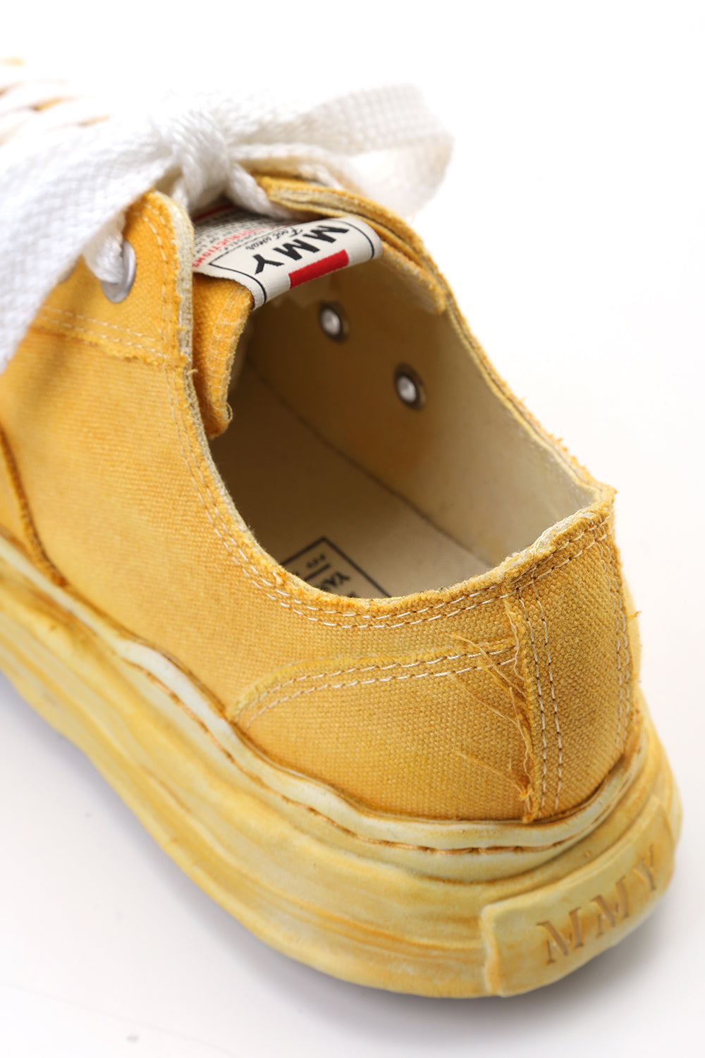 Original sole Toe cap sneaker LOW over dyed Yellow