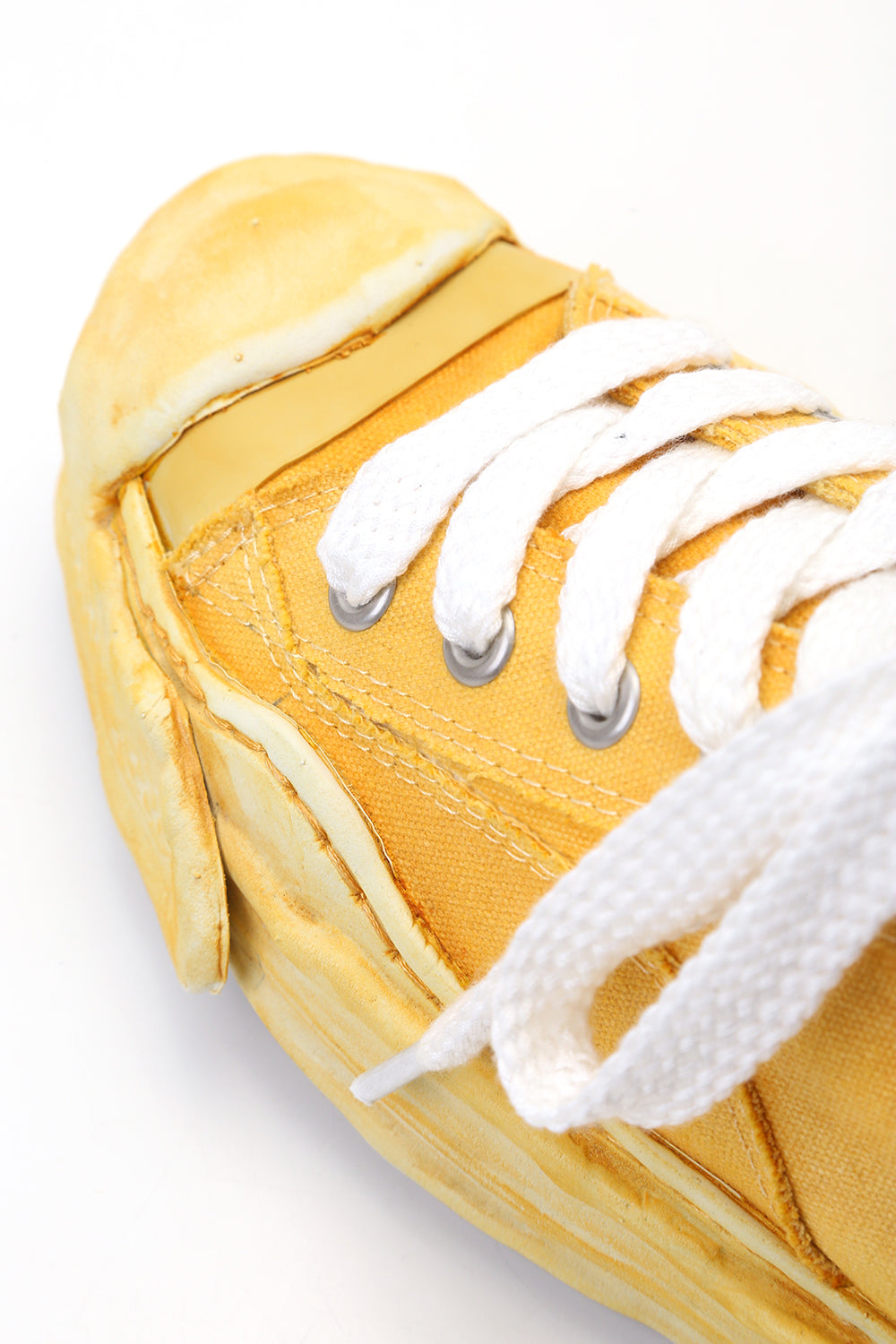 Original sole Toe cap sneaker LOW over dyed Yellow