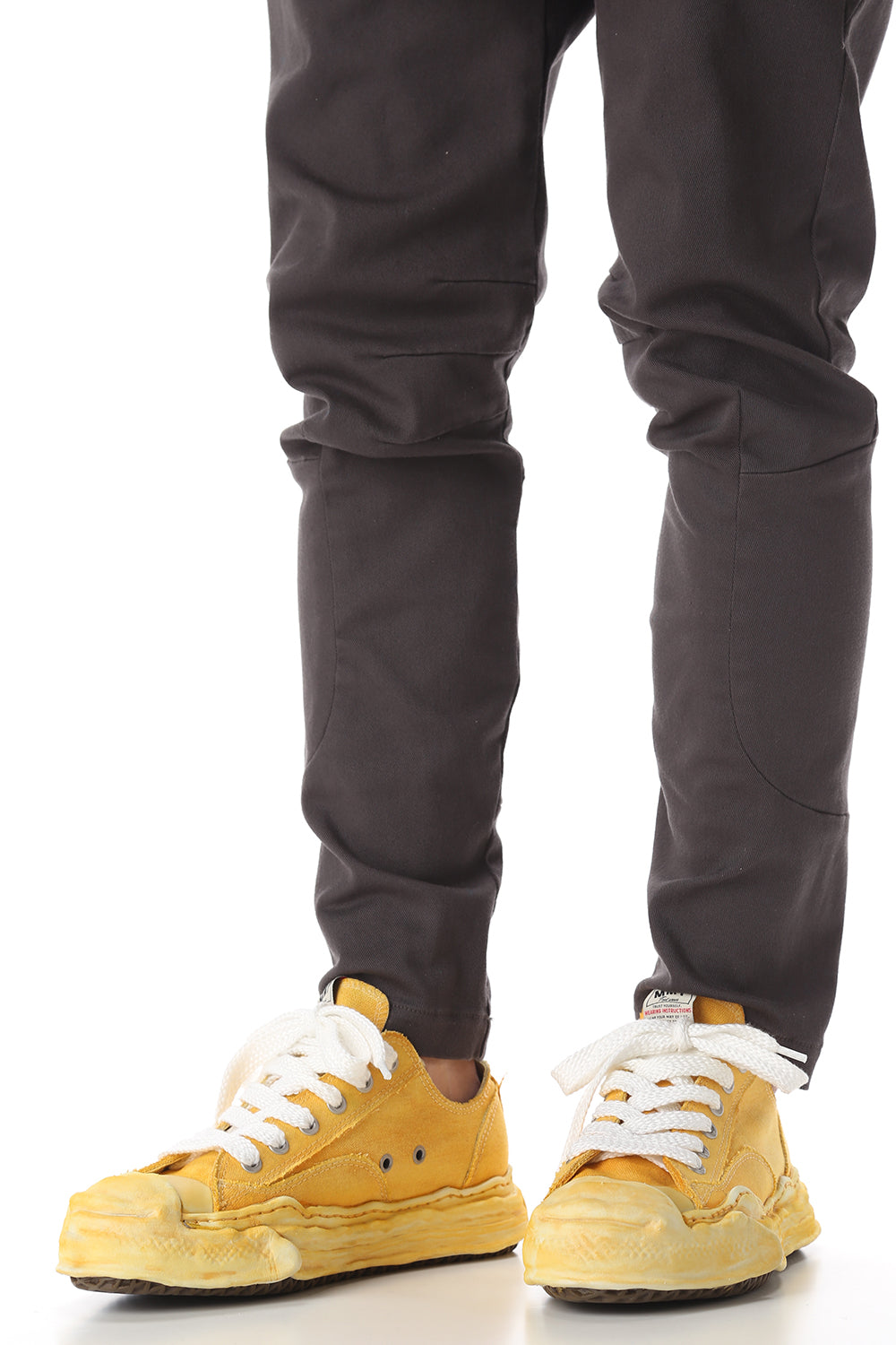 Original sole Toe cap sneaker LOW over dyed Yellow