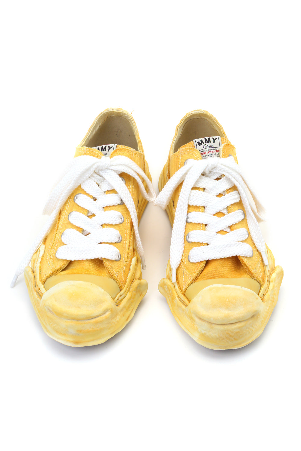 Original sole Toe cap sneaker LOW over dyed Yellow