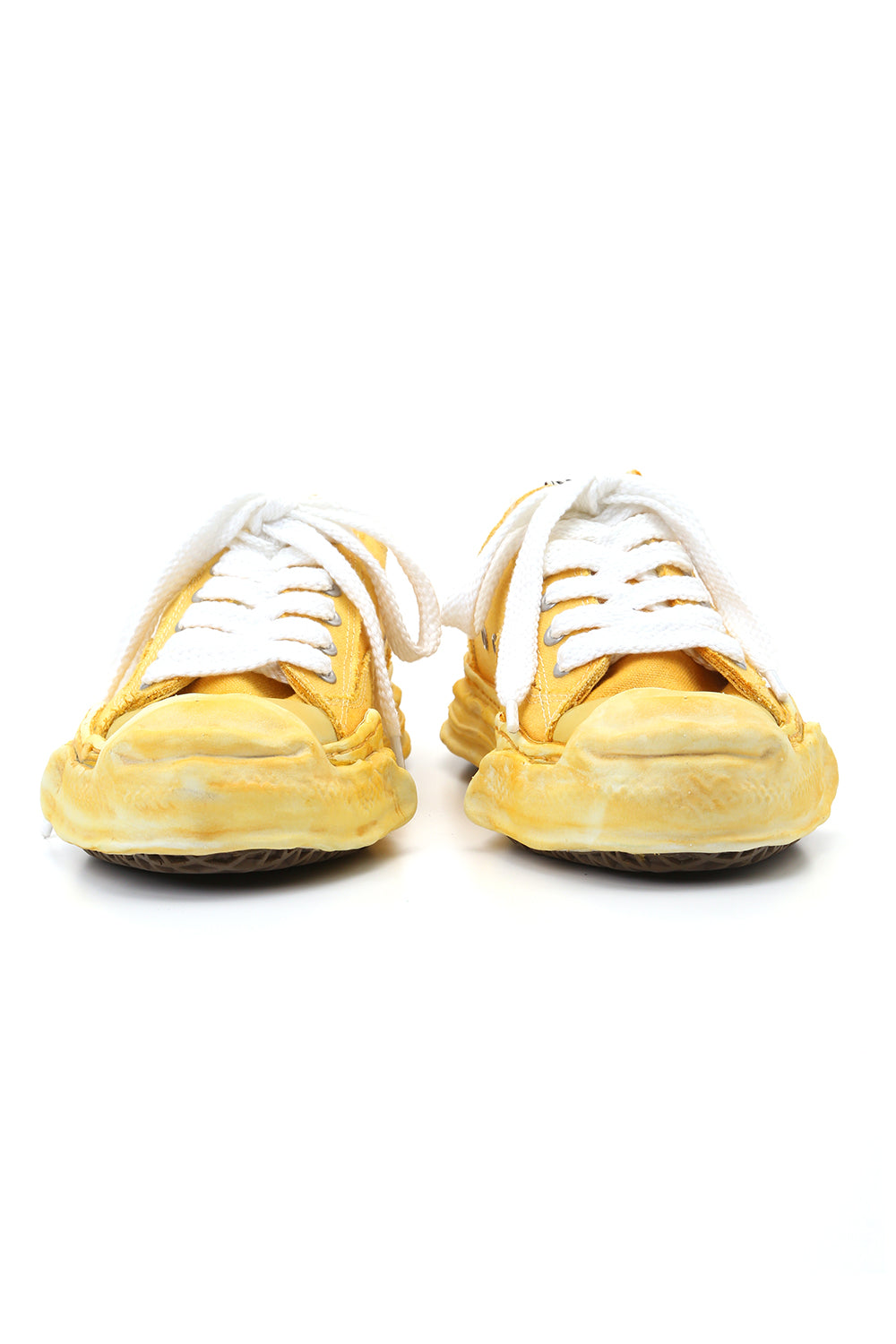 Original sole Toe cap sneaker LOW over dyed Yellow