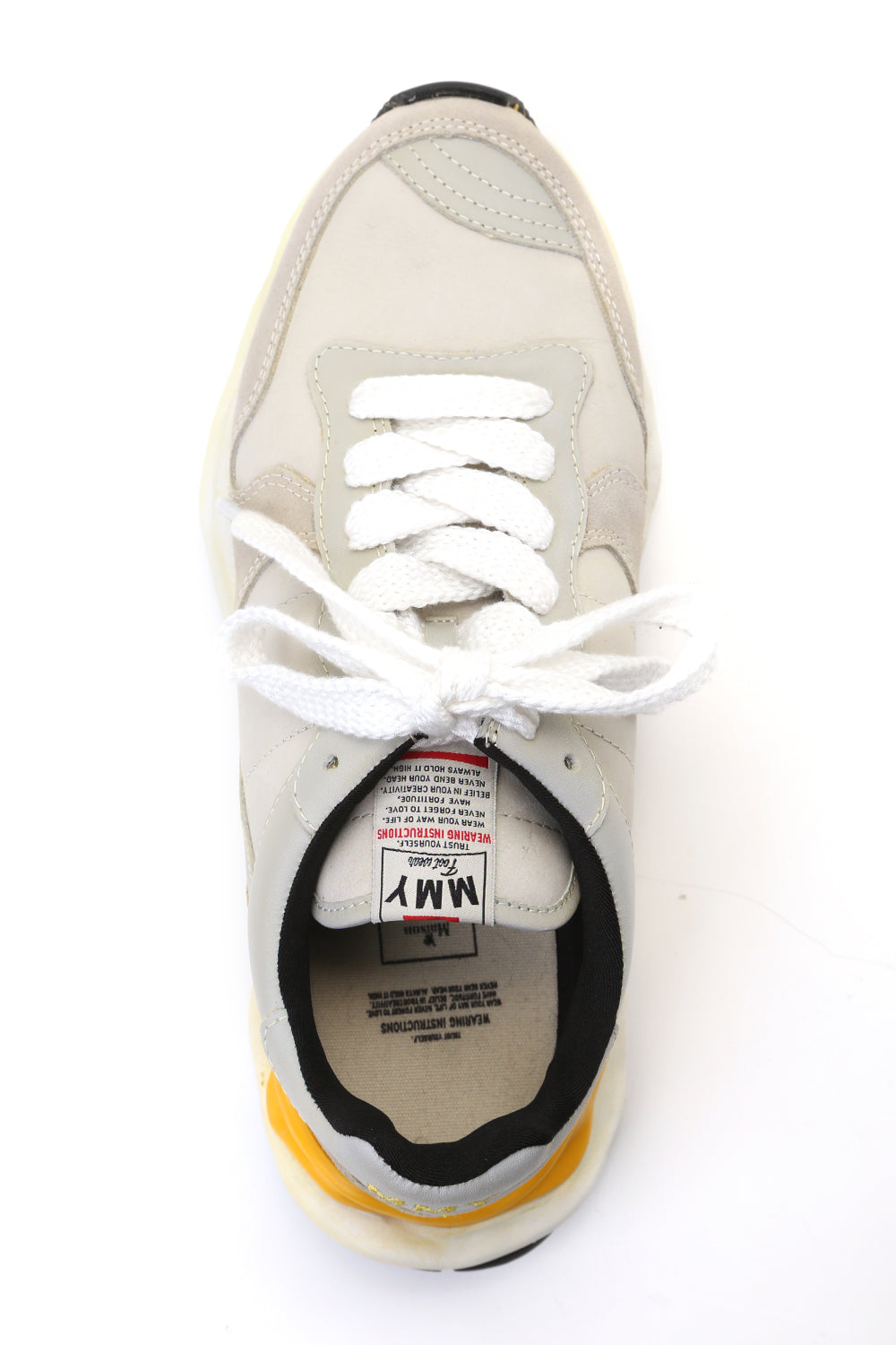 Original sole Overdyed traning sneaker Beige
