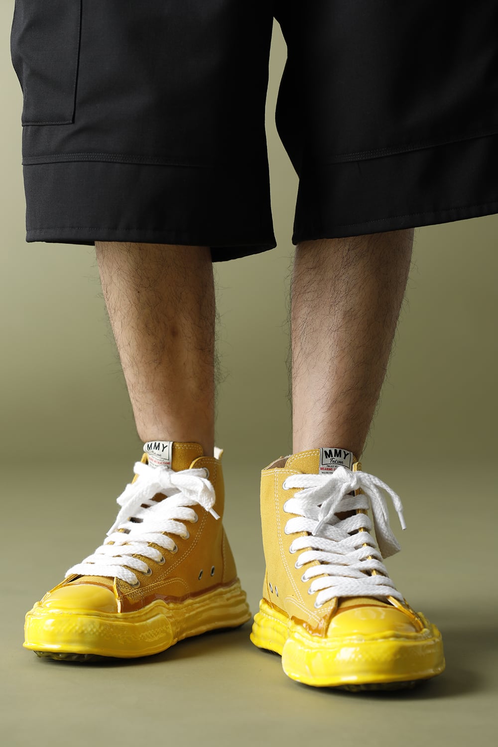 Original sole Dip hitop sneaker Yellow