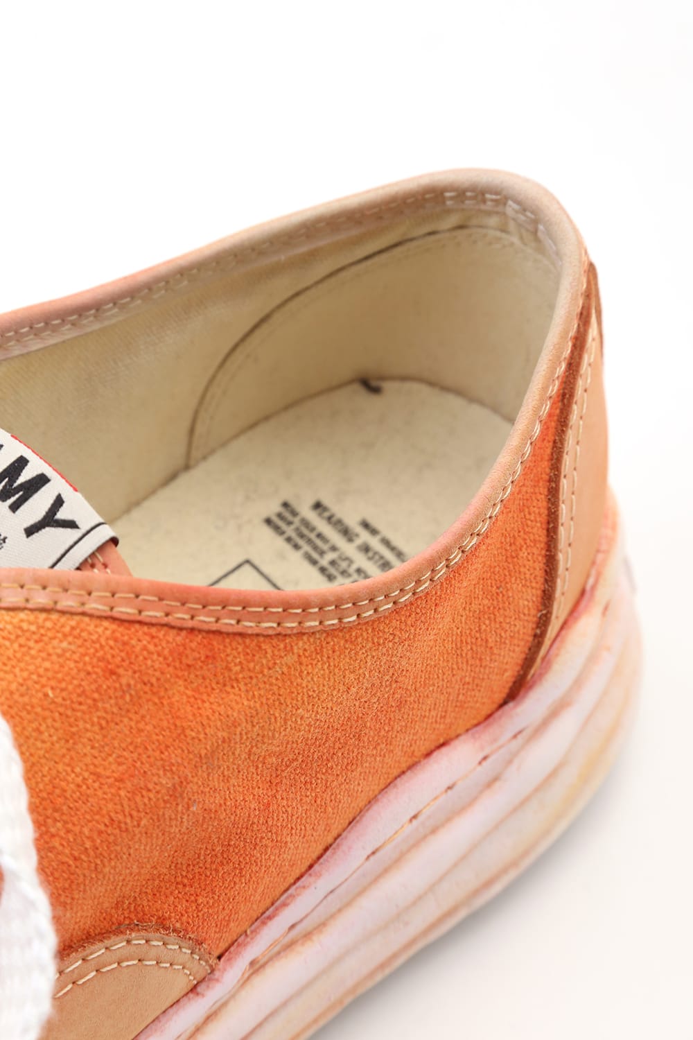Original sole Overdyed lowcut sneaker Orange