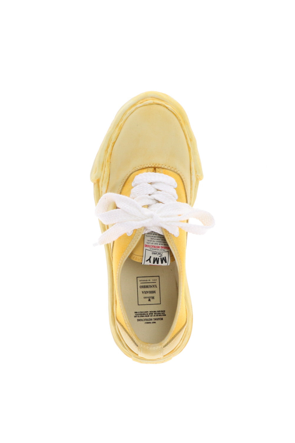 Original sole Overdyed lowcut sneaker Yellow