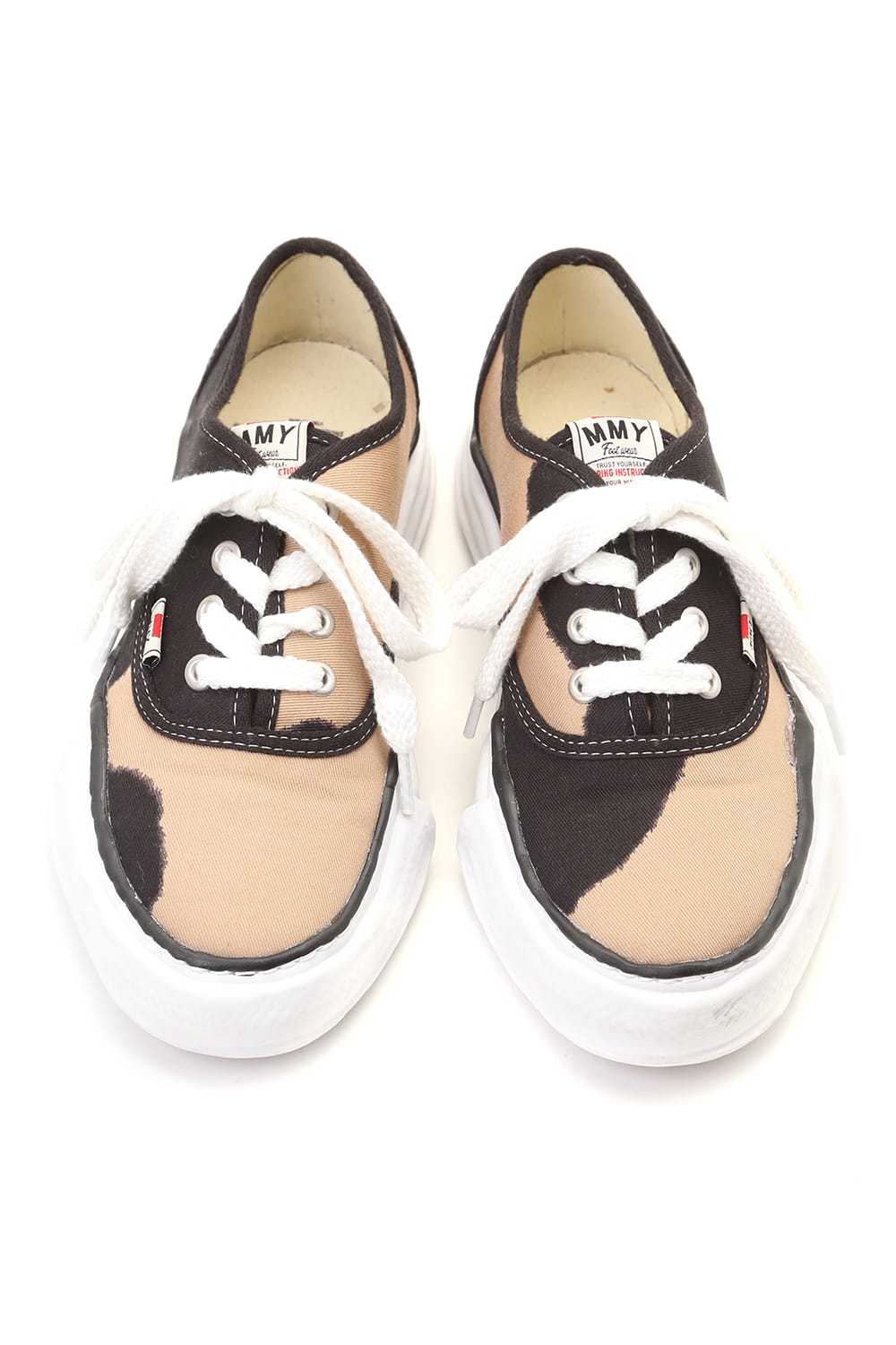 Original sole Printed lowcut sneaker Beige