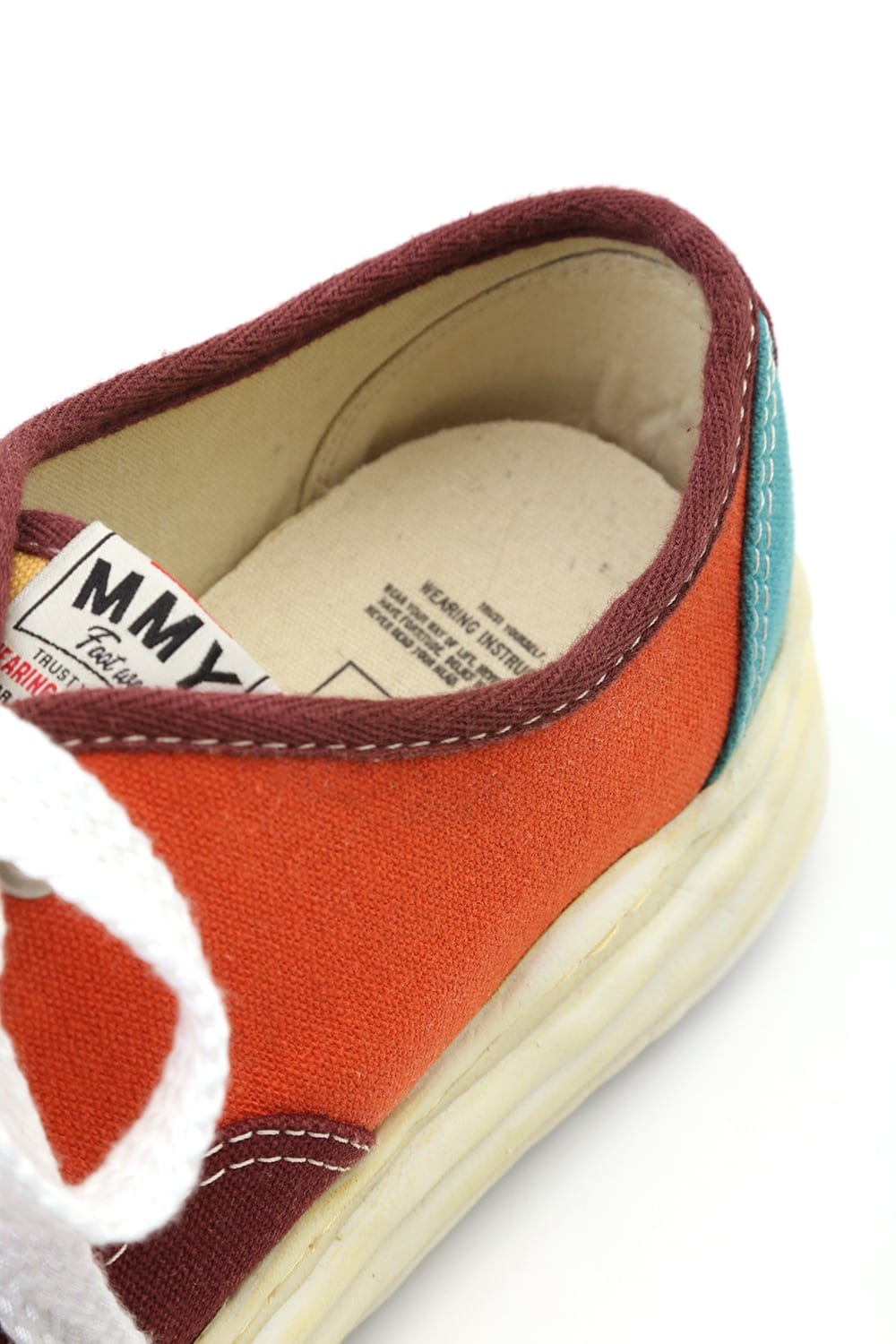 Original sole Overdyed lowcut sneaker Orange Delivery October