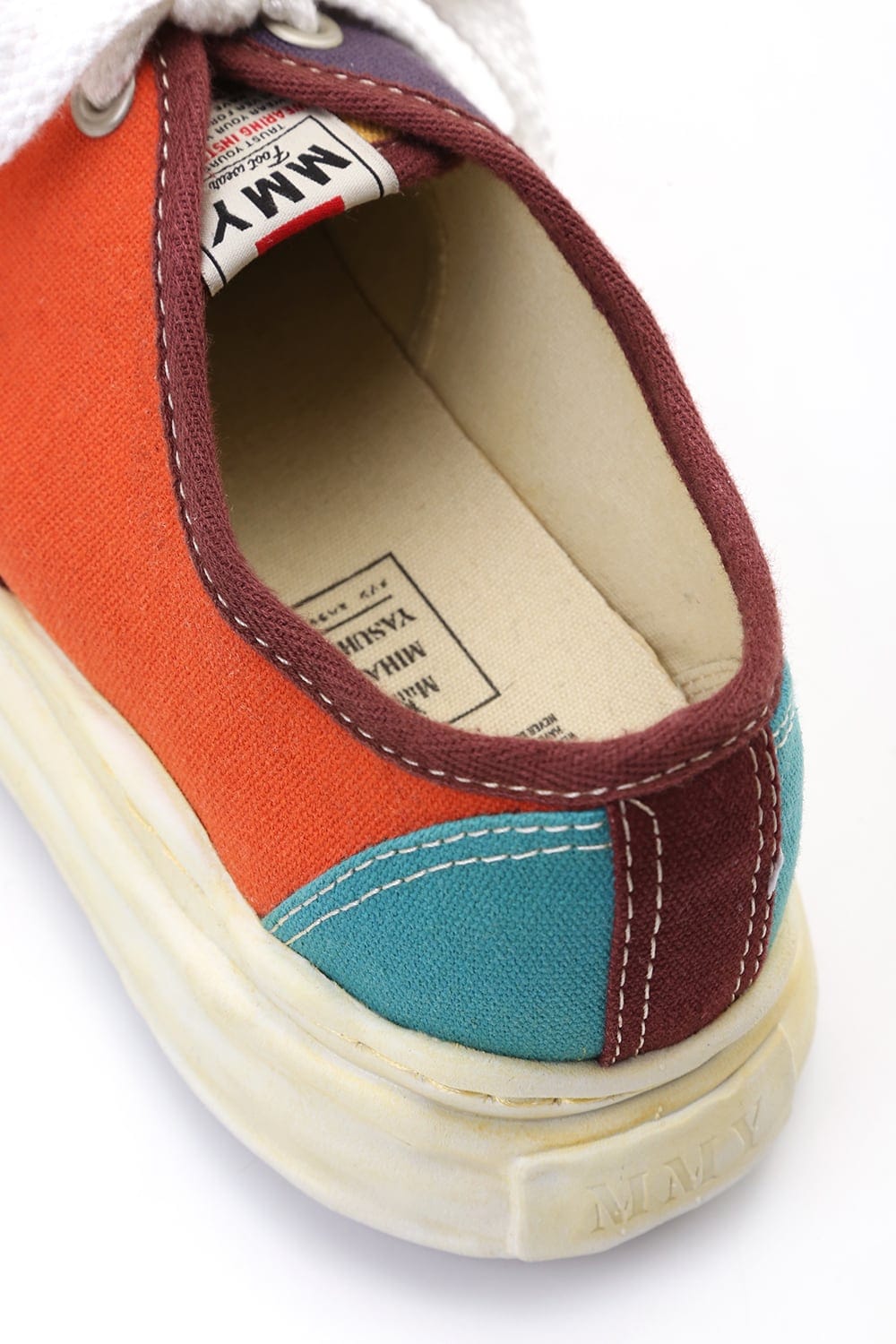 Original sole Overdyed lowcut sneaker Orange Delivery October