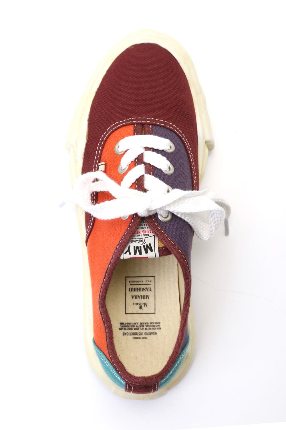 Original sole Overdyed lowcut sneaker Orange Delivery October