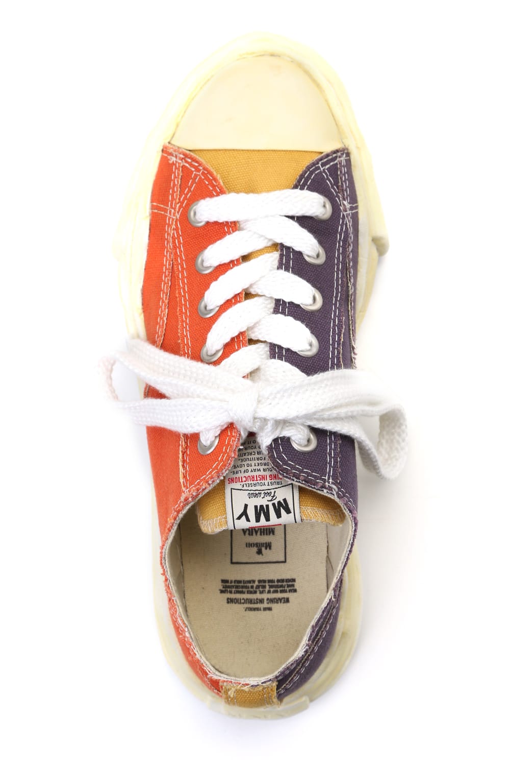 -PETERSON Low- Original sole Overdyed lowcut sneaker Orange