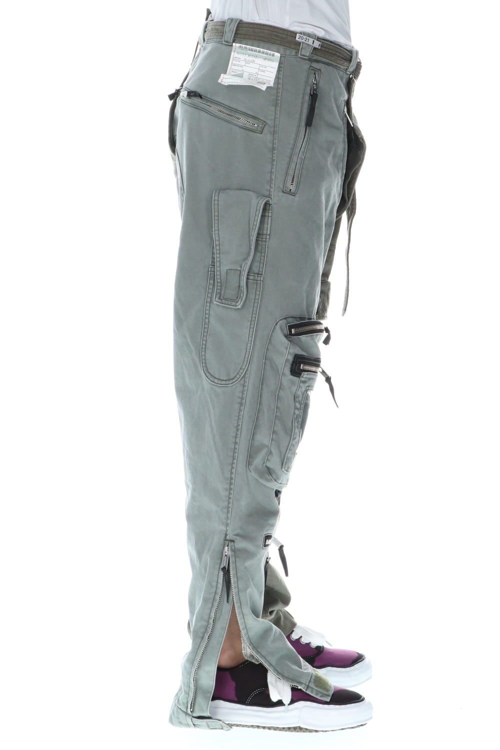 Left docking Military pants Khaki