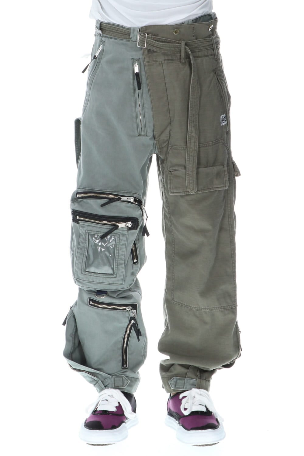 Left docking Military pants Khaki