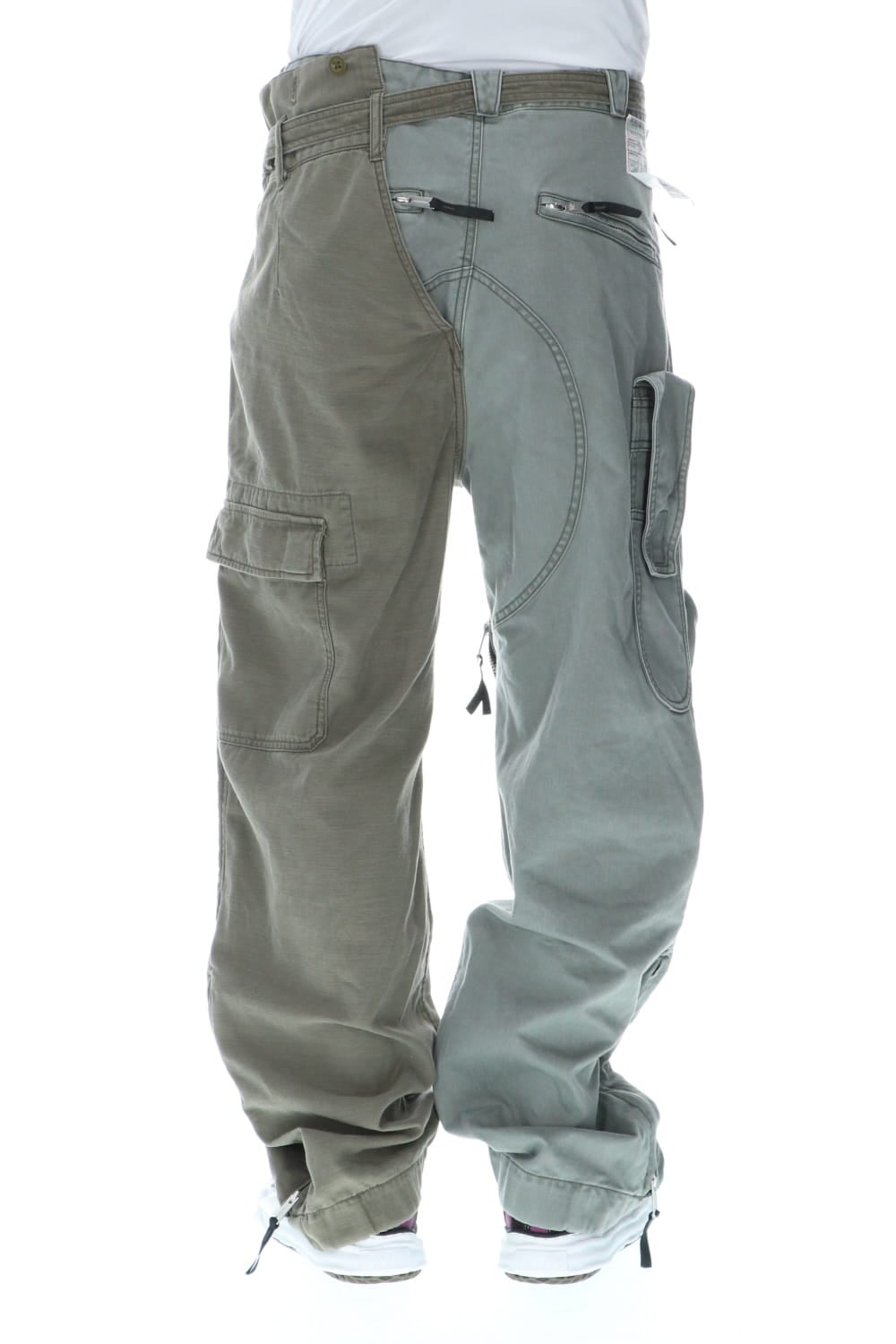 Left docking Military pants Khaki