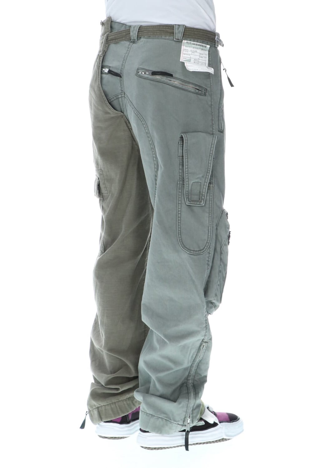 Left docking Military pants Khaki