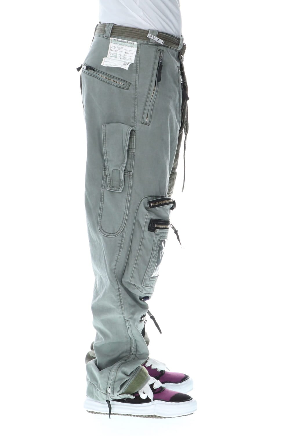 Left docking Military pants Khaki