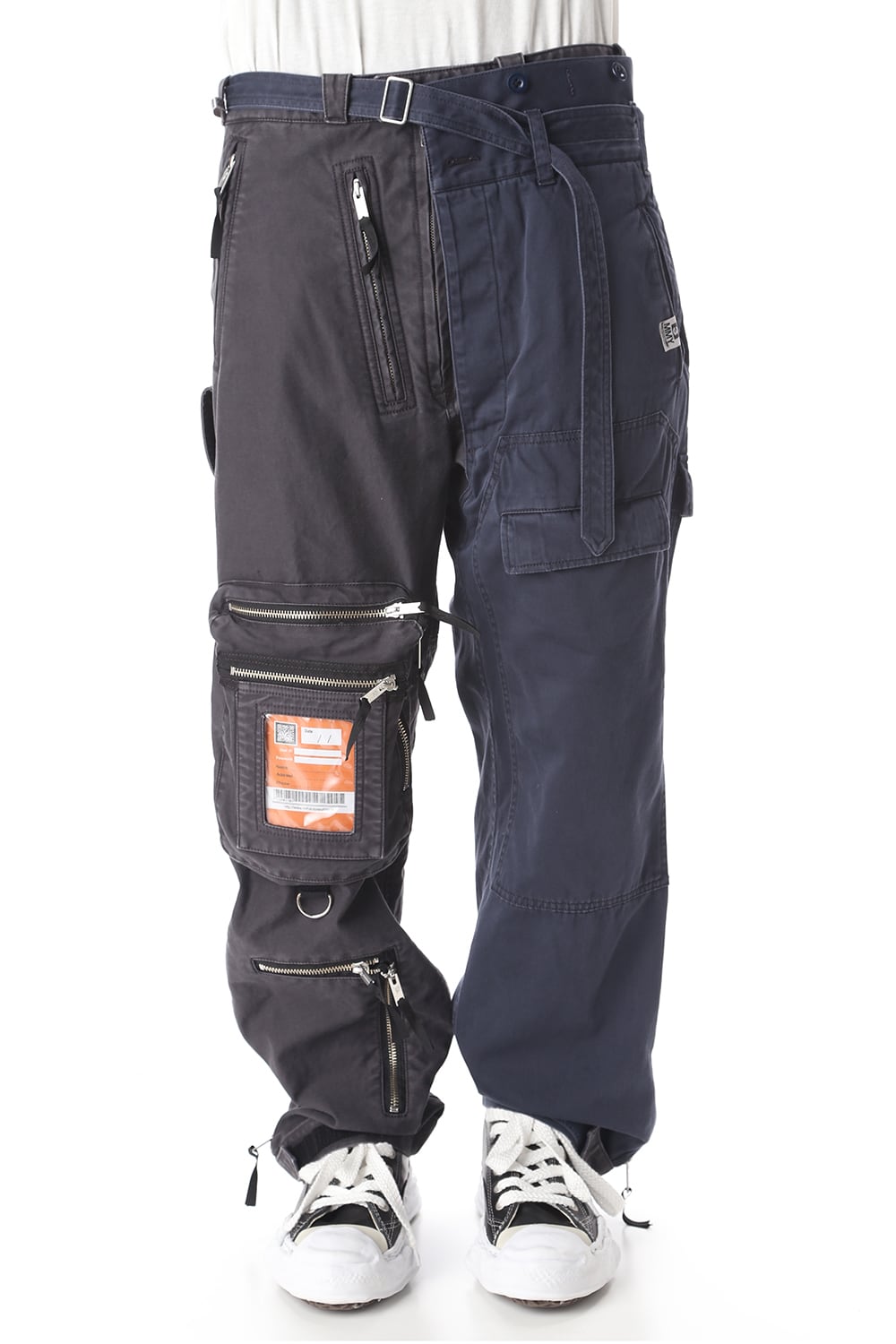 Left docking Military pants Black