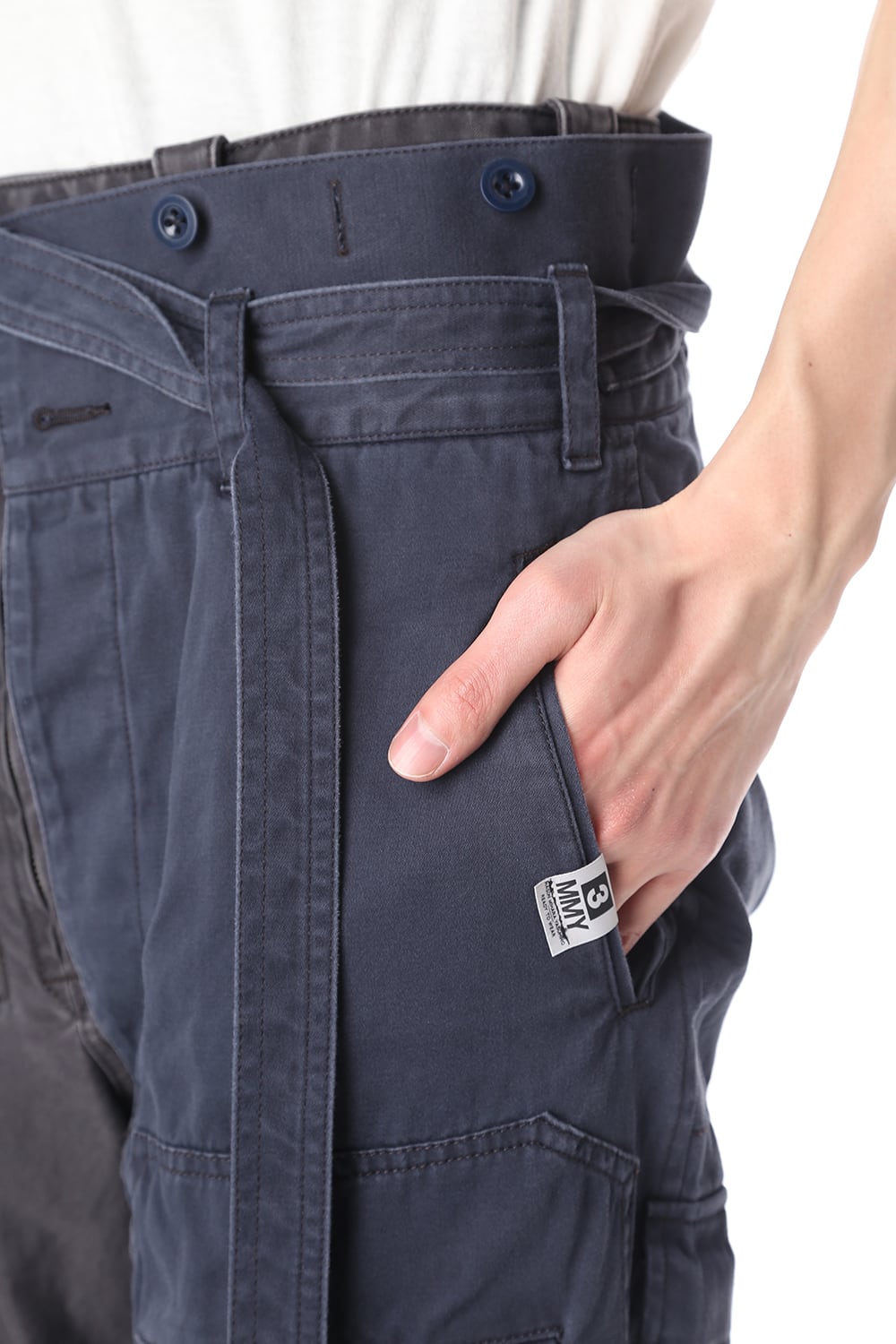 Left docking Military pants Black