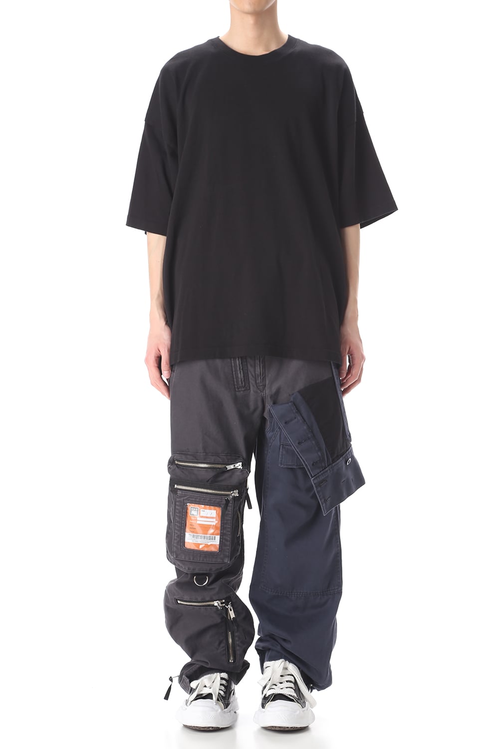 Left docking Military pants Black