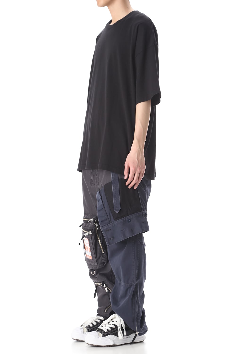 Left docking Military pants Black