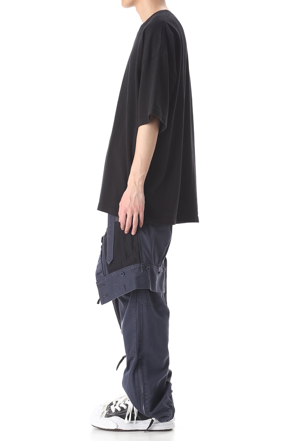 Left docking Military pants Black