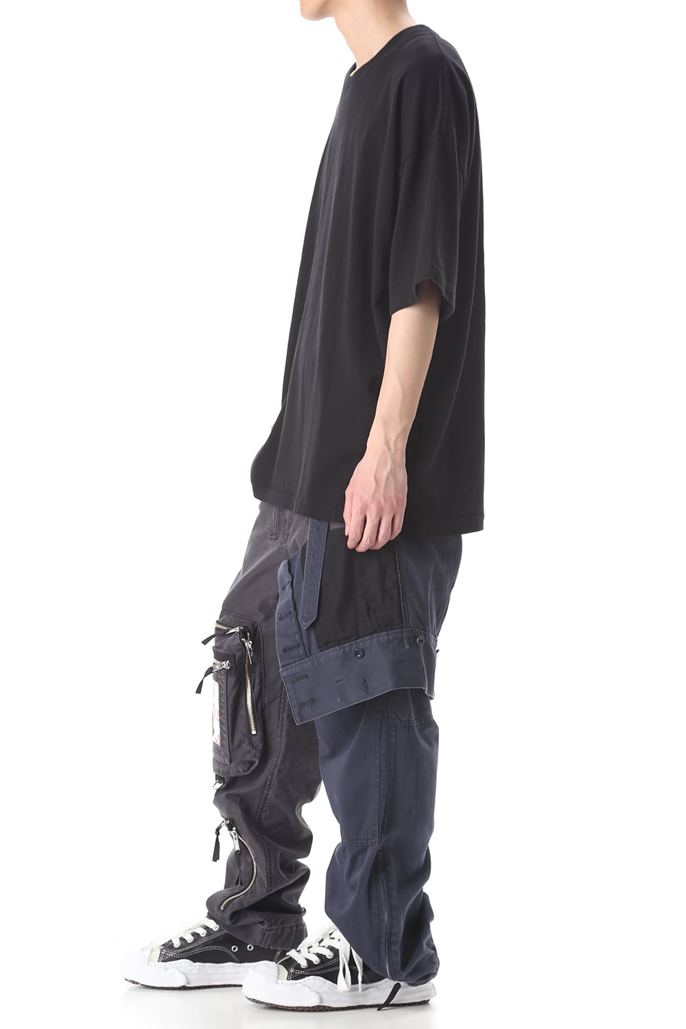 Left docking Military pants Black