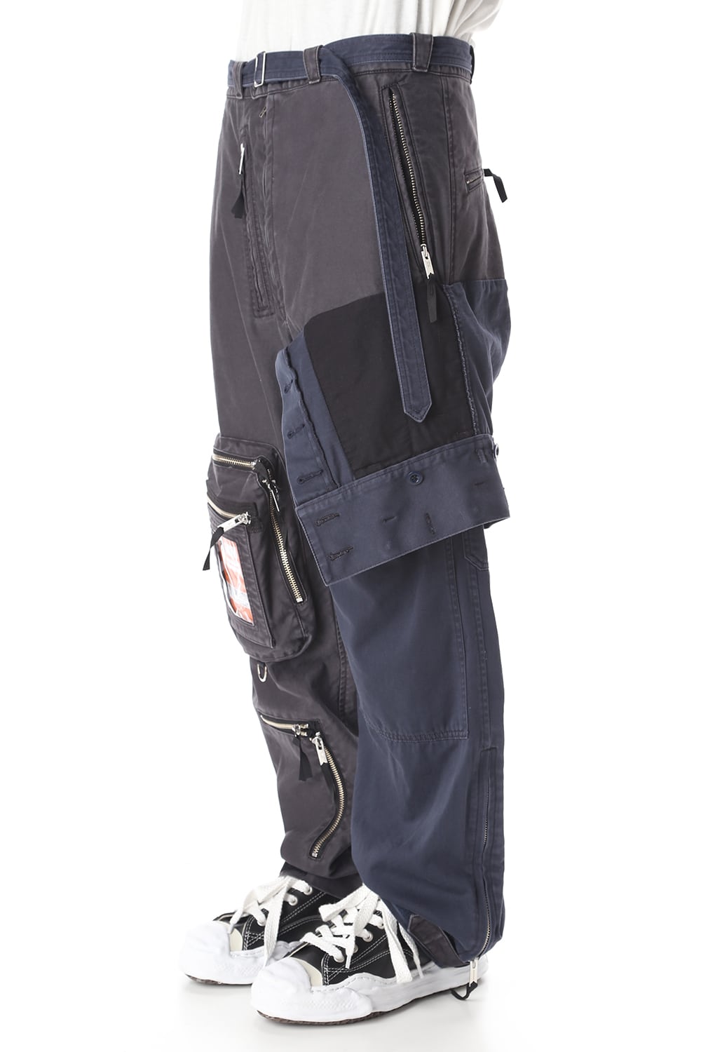 Left docking Military pants Black