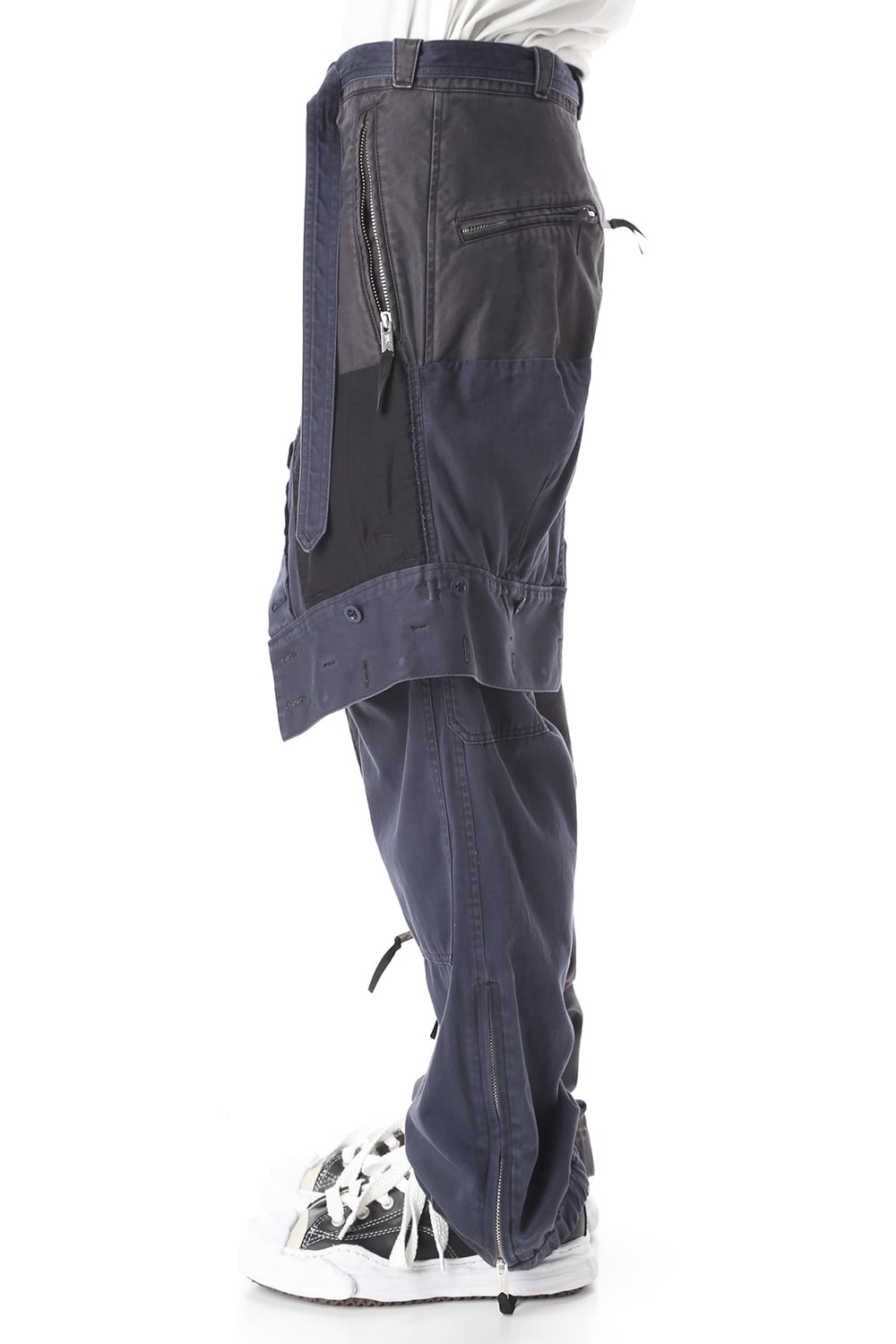 Left docking Military pants Black