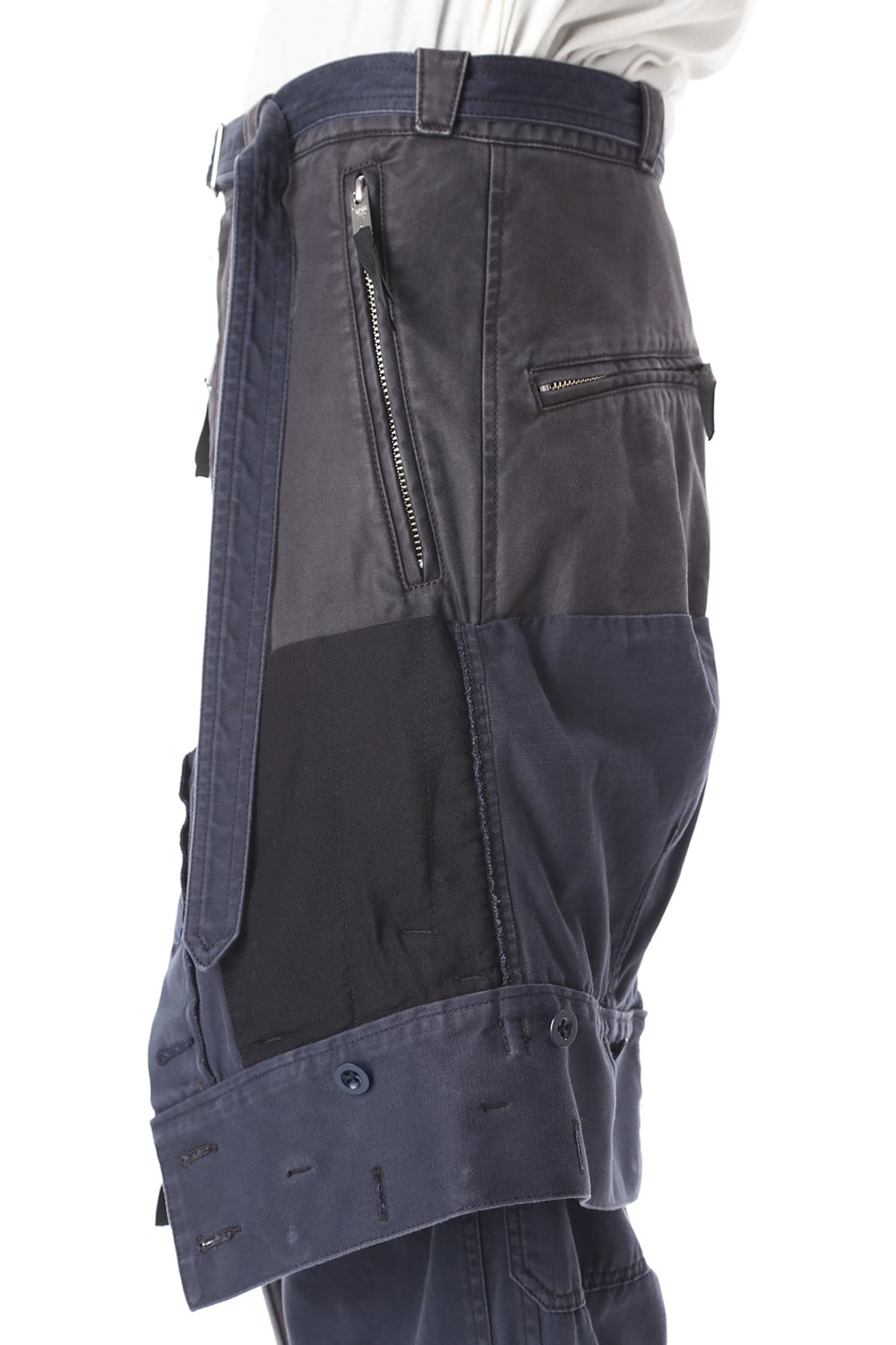 Left docking Military pants Black