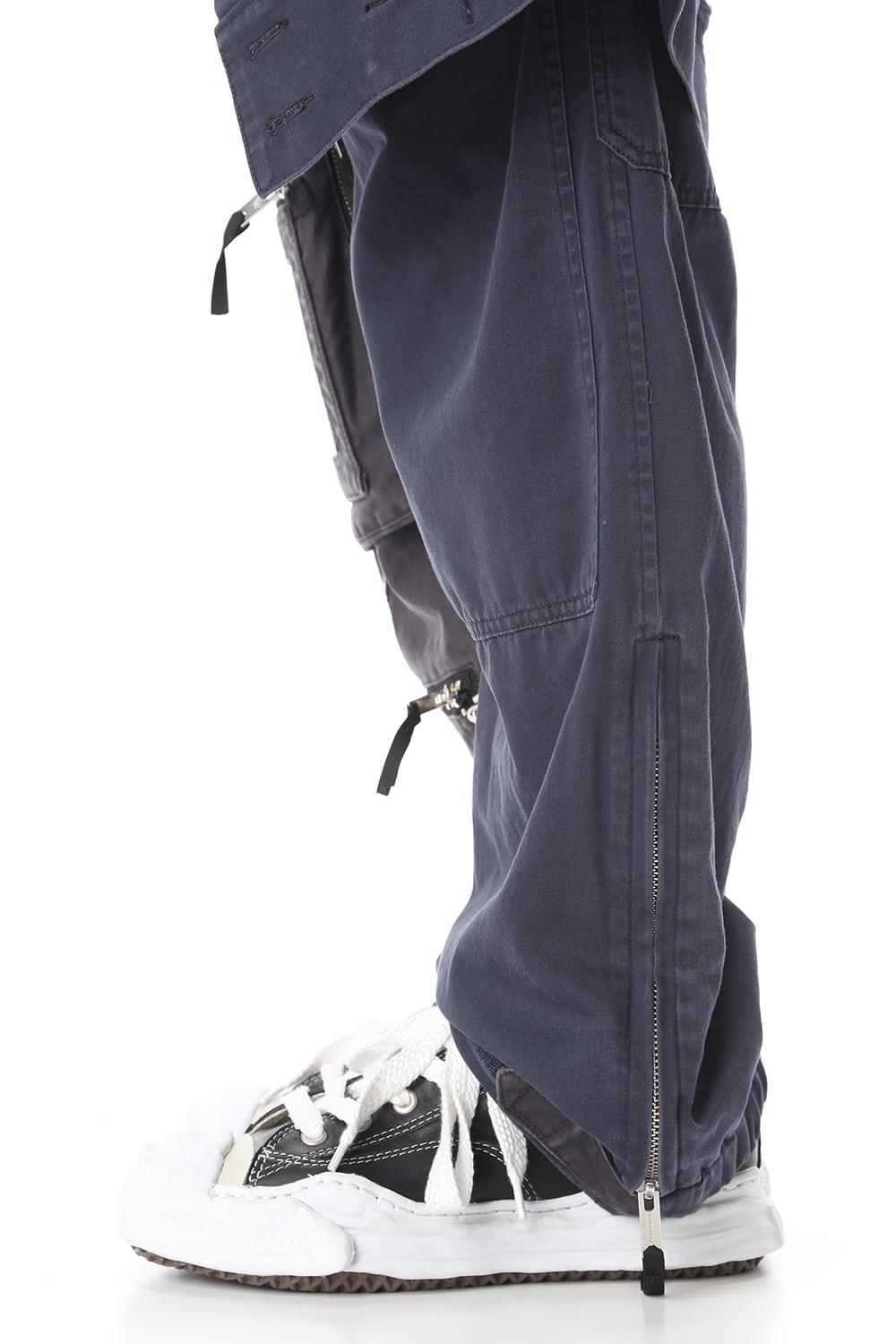 Left docking Military pants Black