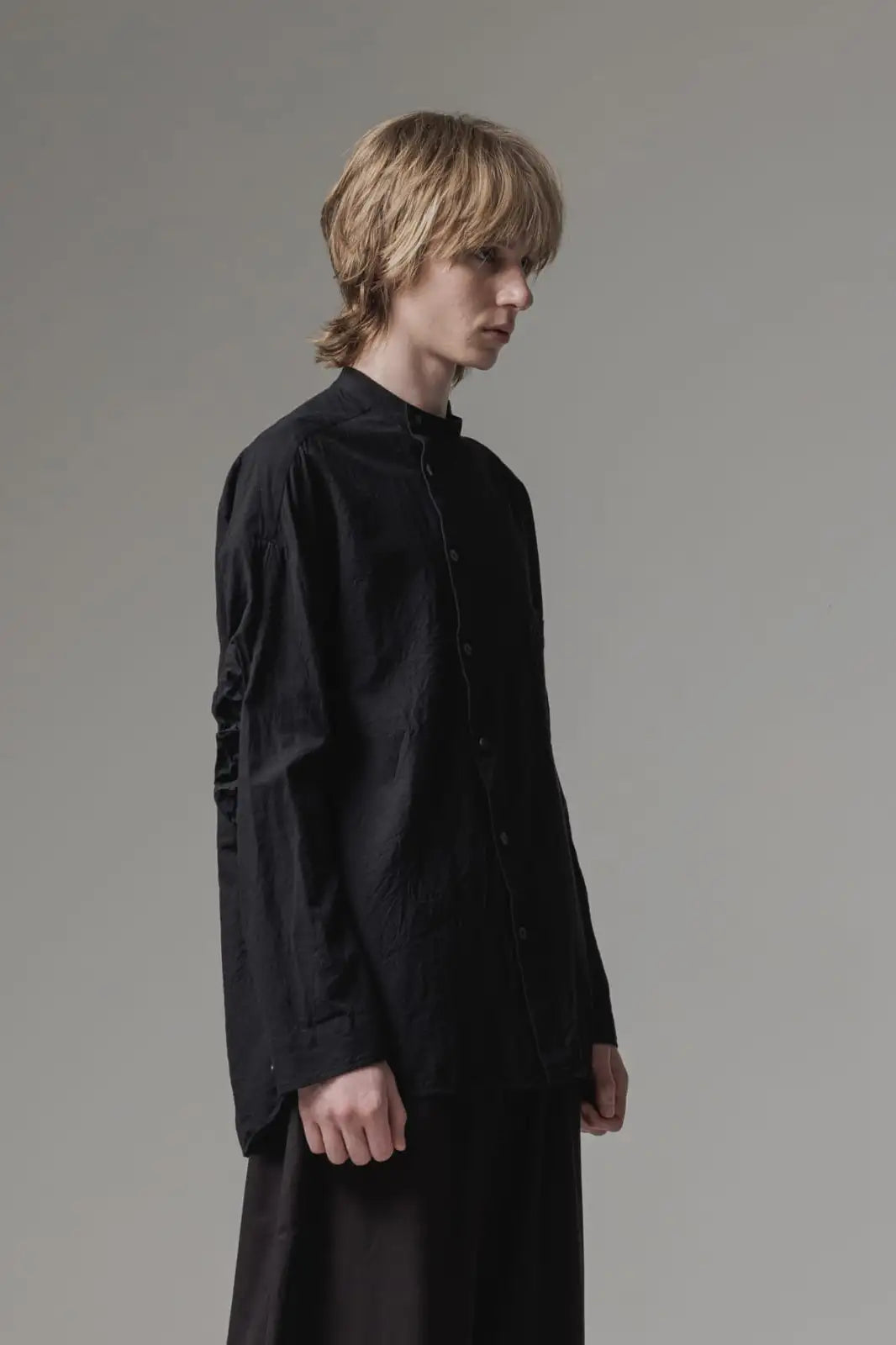 シャツ ノイル シルク コットン グログラン