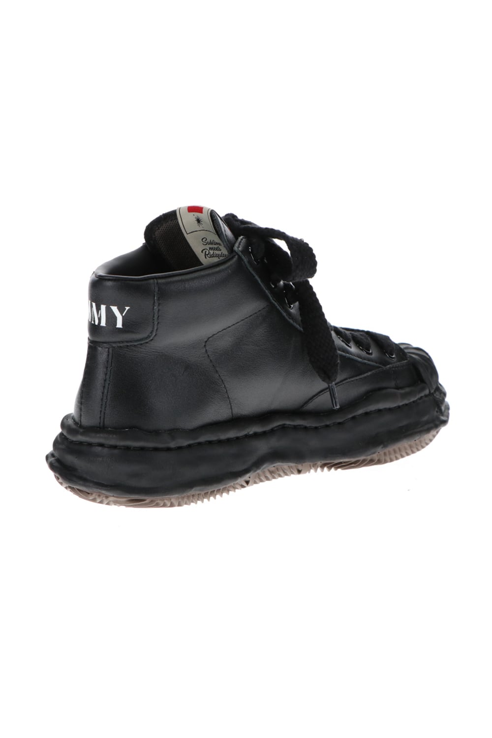 -BLAKEY High- Original STC sole leather Hi-top sneakers Black / Black