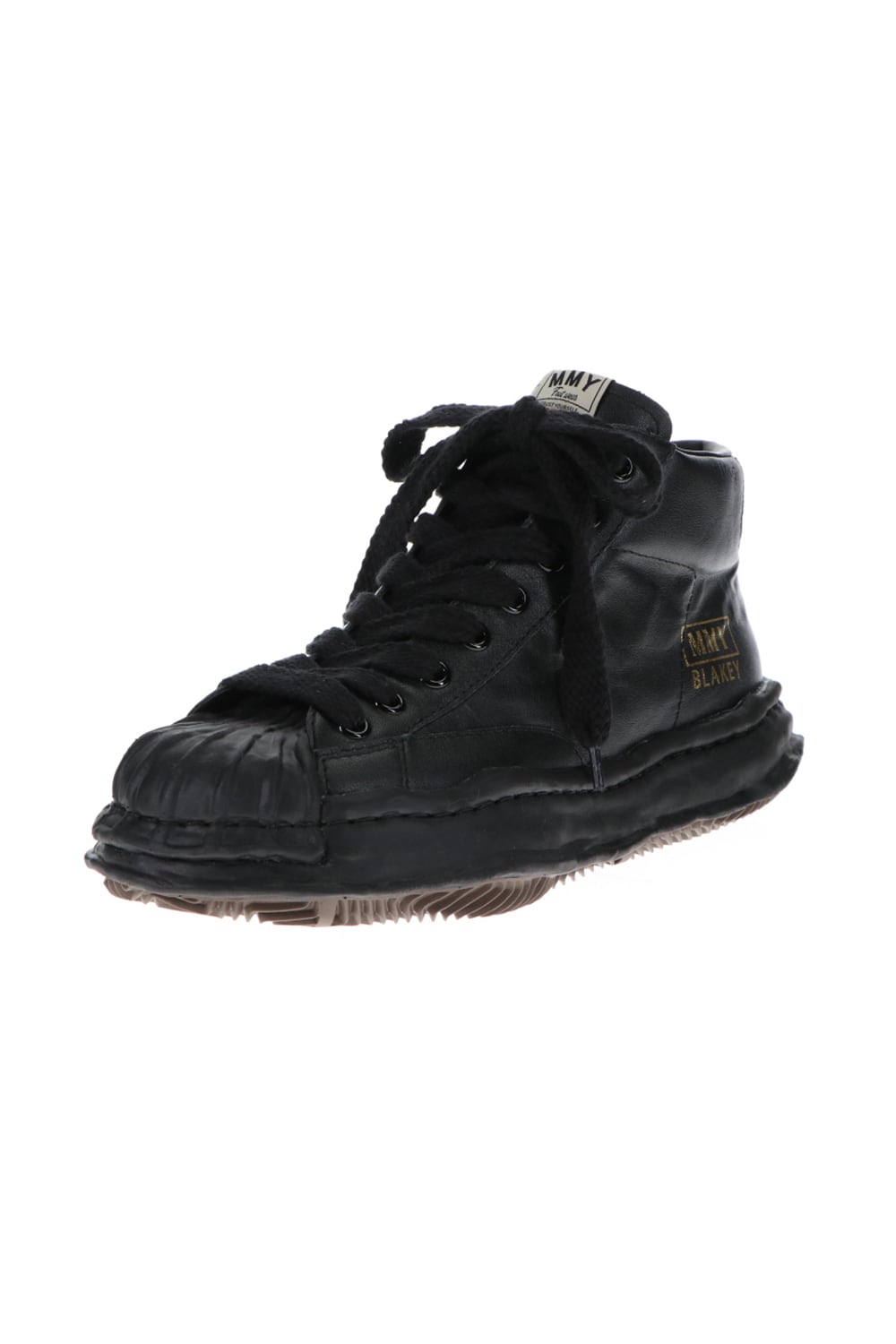 -BLAKEY High- Original STC sole leather Hi-top sneakers Black / Black