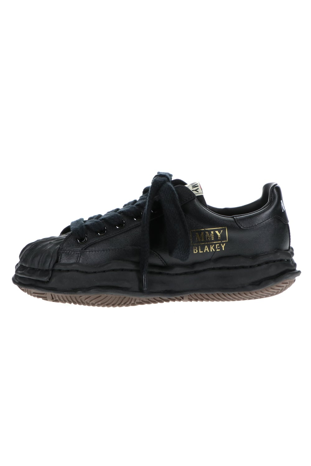 BLAKEY Original sole leather Low cut sneakers Black / Black