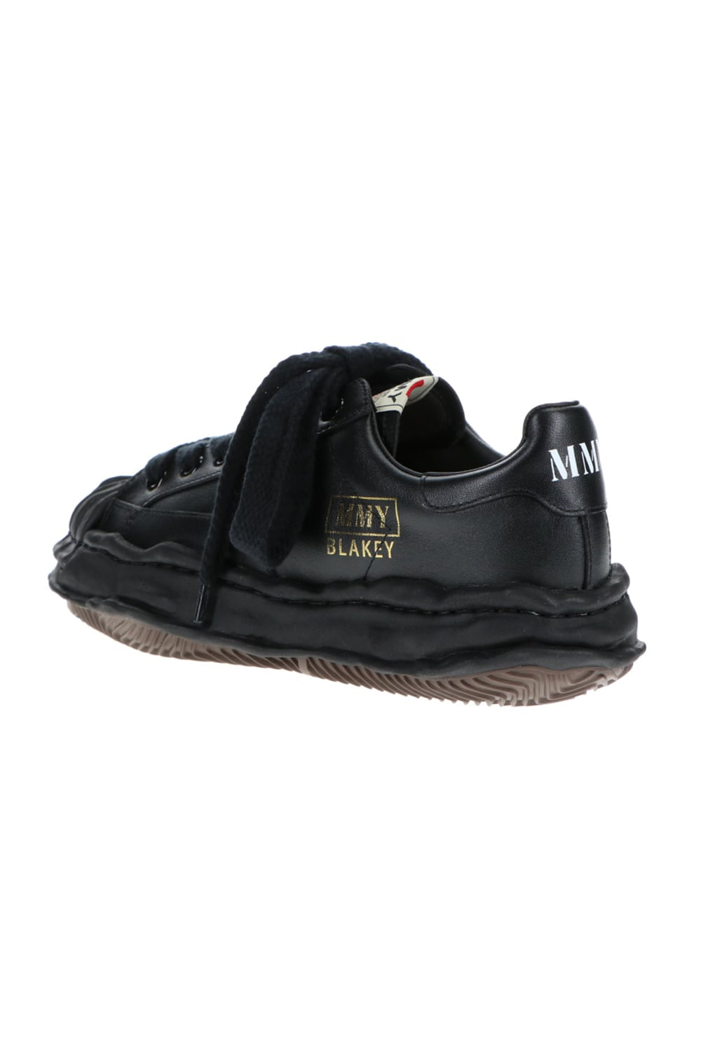 BLAKEY Original sole leather Low cut sneakers Black / Black