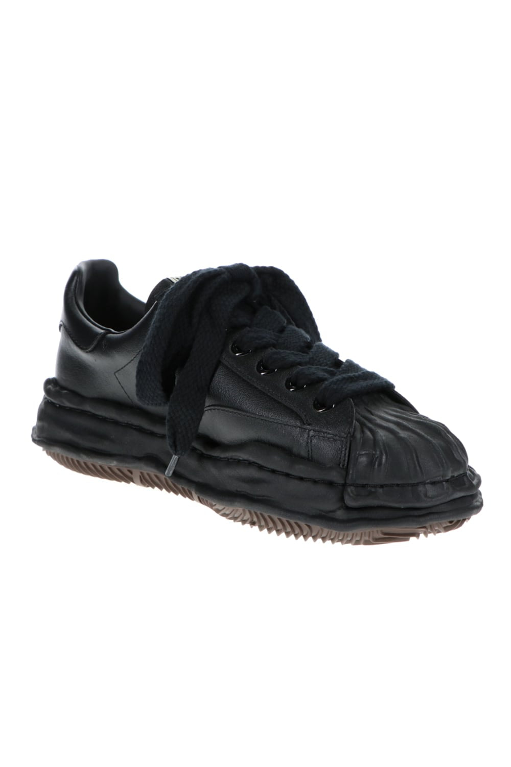 BLAKEY Original sole leather Low cut sneakers Black / Black