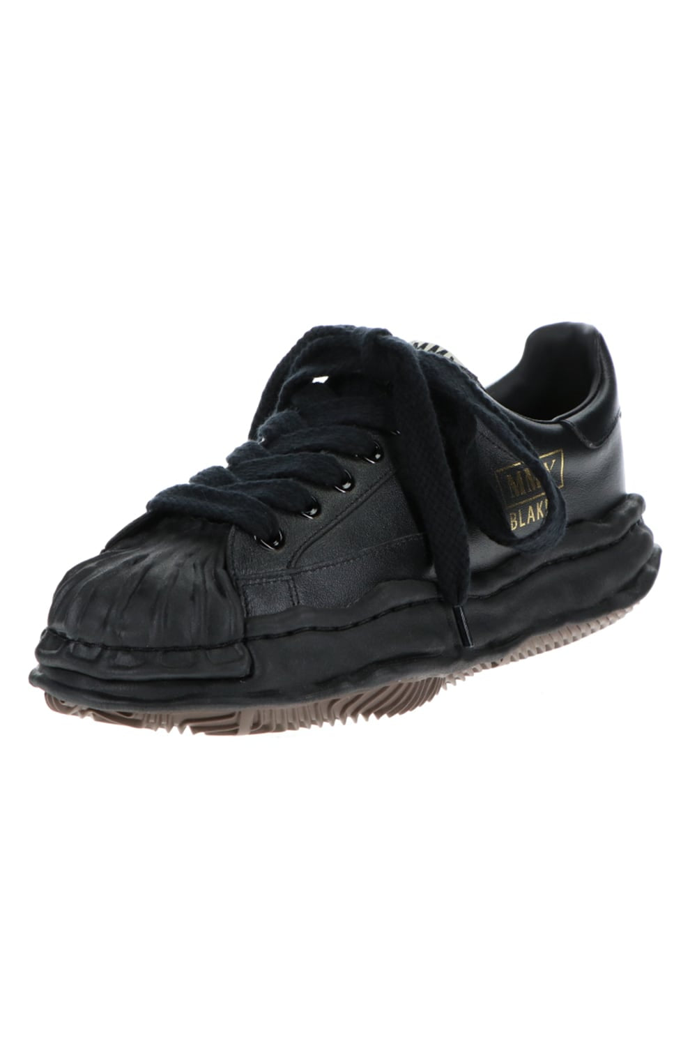 BLAKEY Original sole leather Low cut sneakers Black / Black