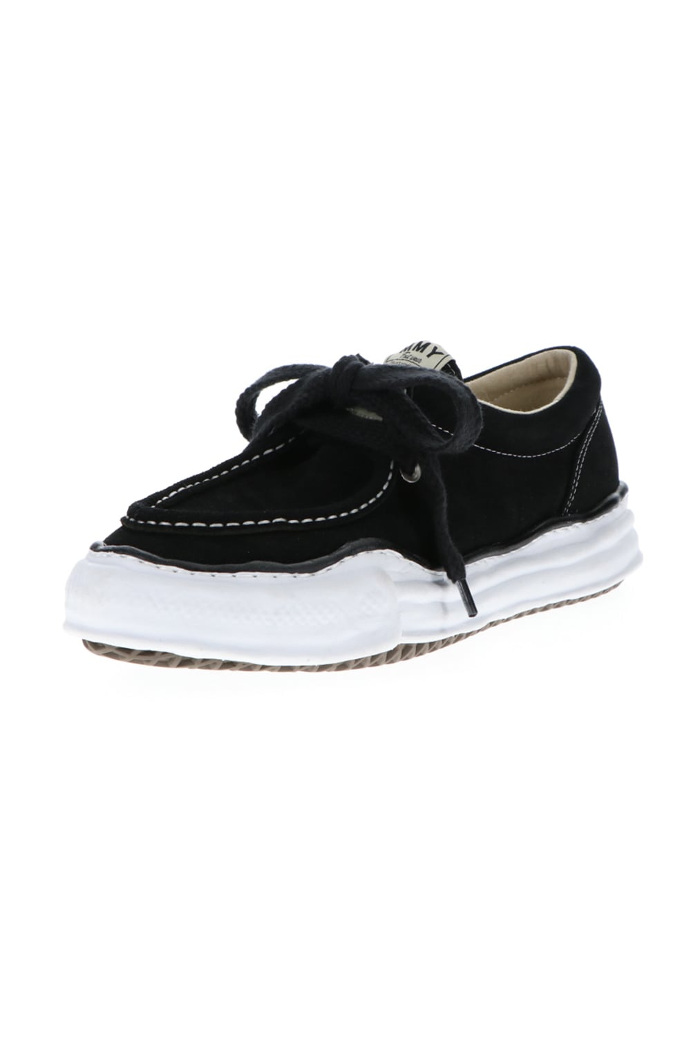 Original sole suede moccasin sneakers Black