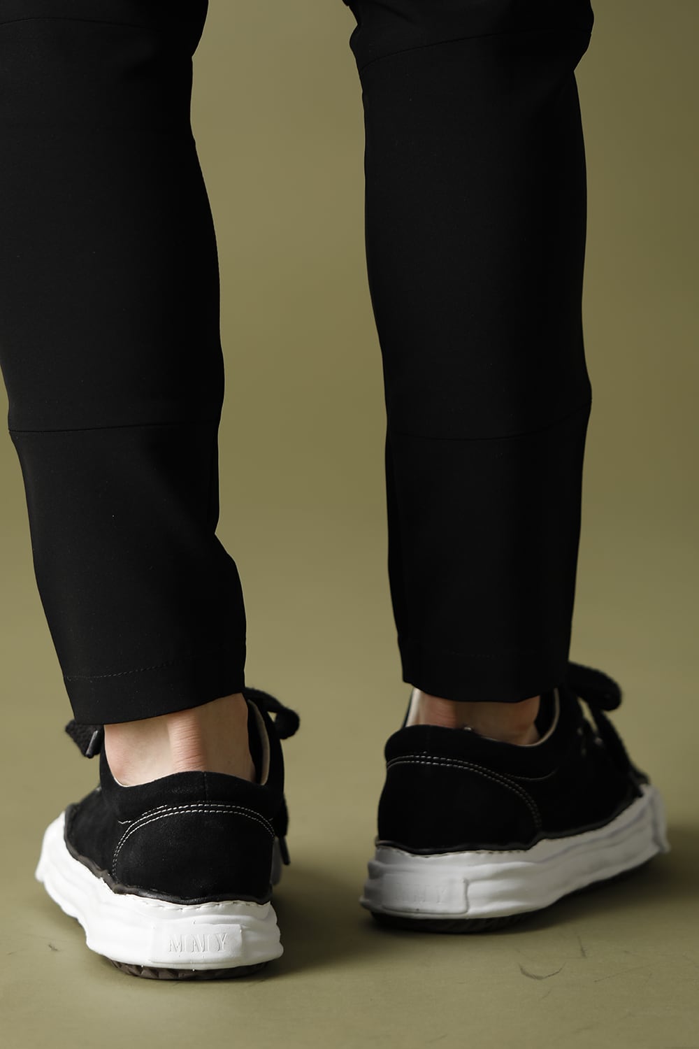 Original sole suede moccasin sneakers Black