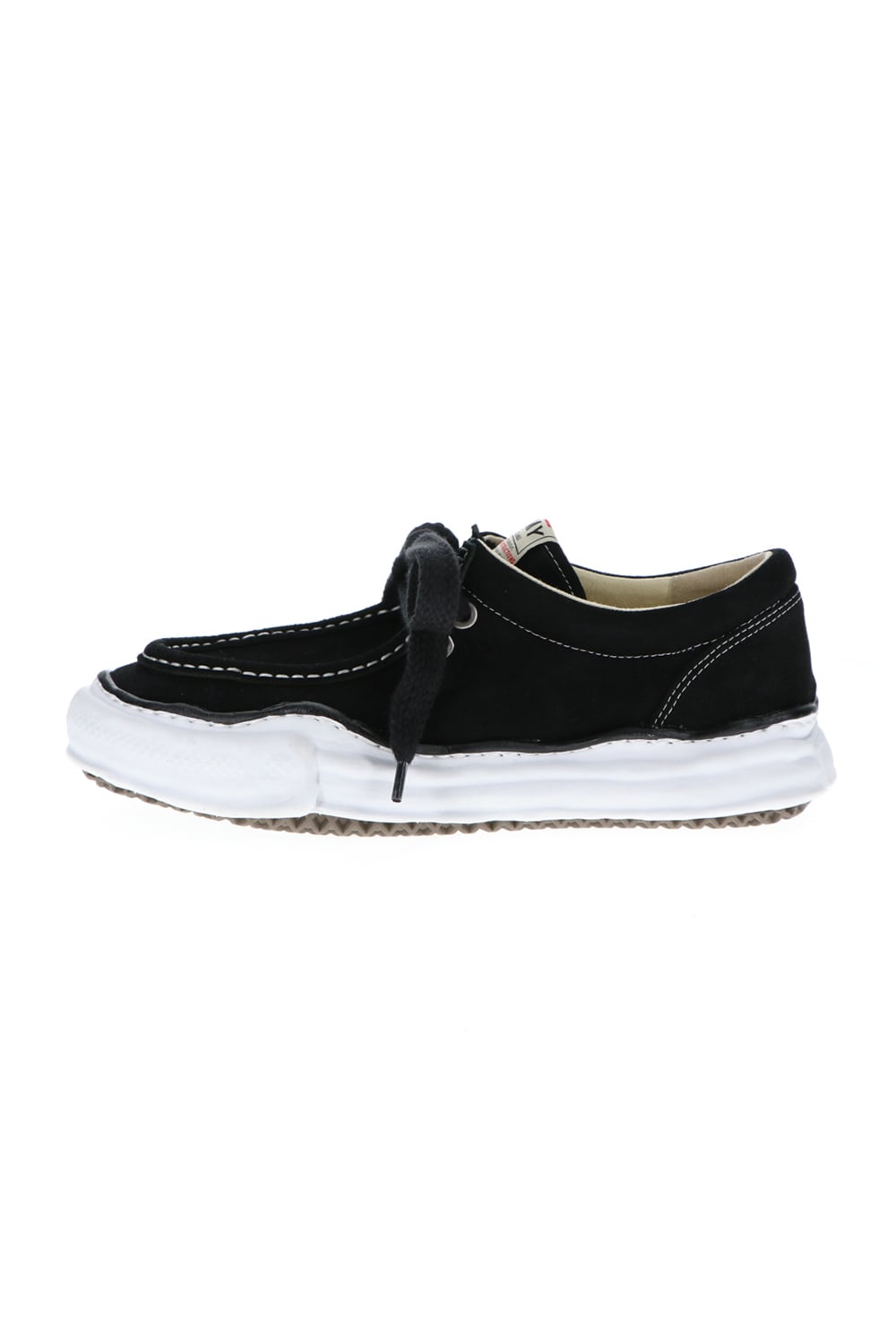 Original sole suede moccasin sneakers Black
