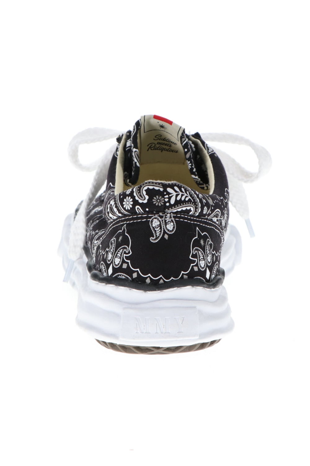 Original sole canvas moccasin bandana sneakers Black