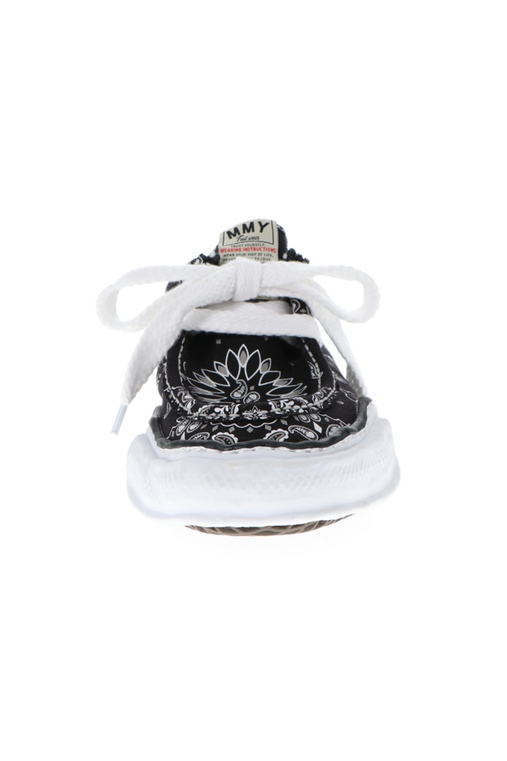 Original sole canvas moccasin bandana sneakers Black
